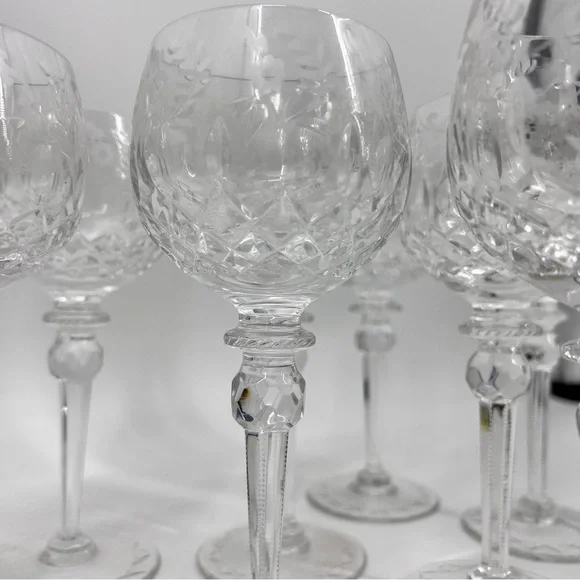 Rogaska Crystal Cut Balloon Gallia Wine
Hocks/Goblets Set of 4 Vintage RARE - Picture 8 of 17